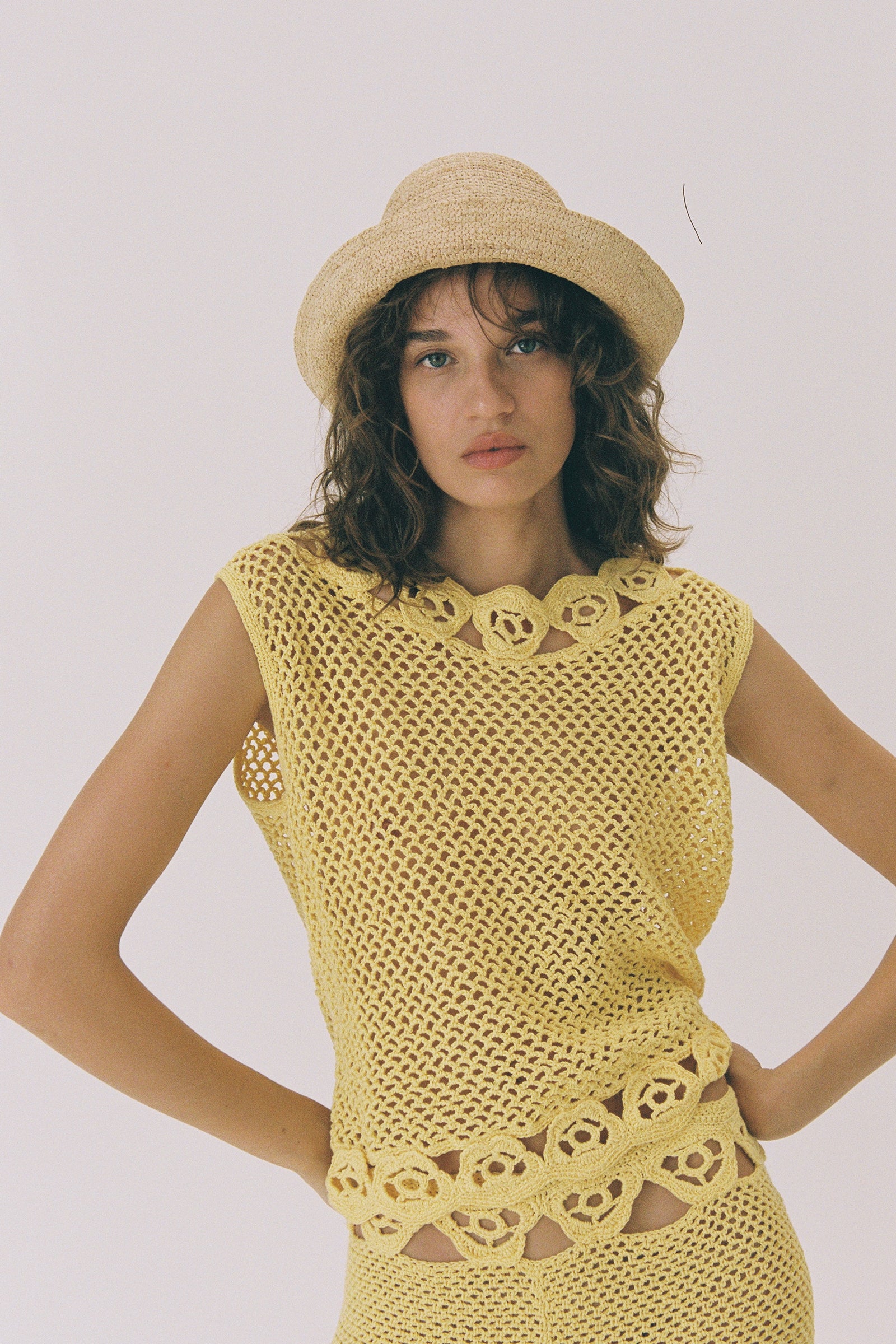 Shoal Bucket - Raffia Crochet - Packable - Image 4