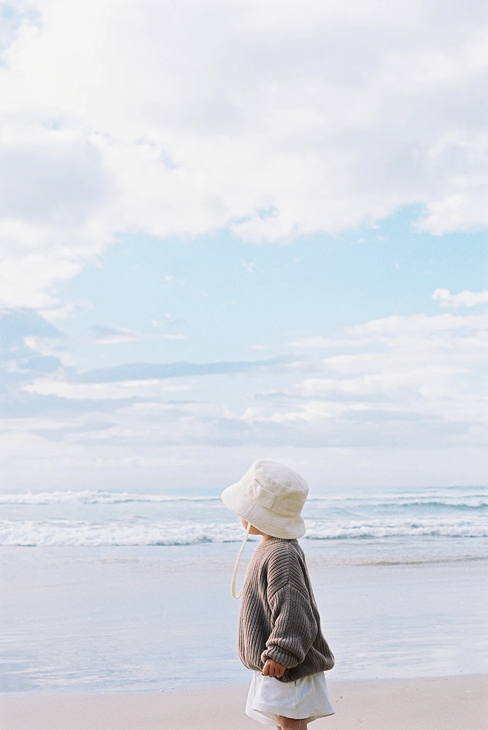 Wave Bucket - Beige Terry - Kids - Image 9